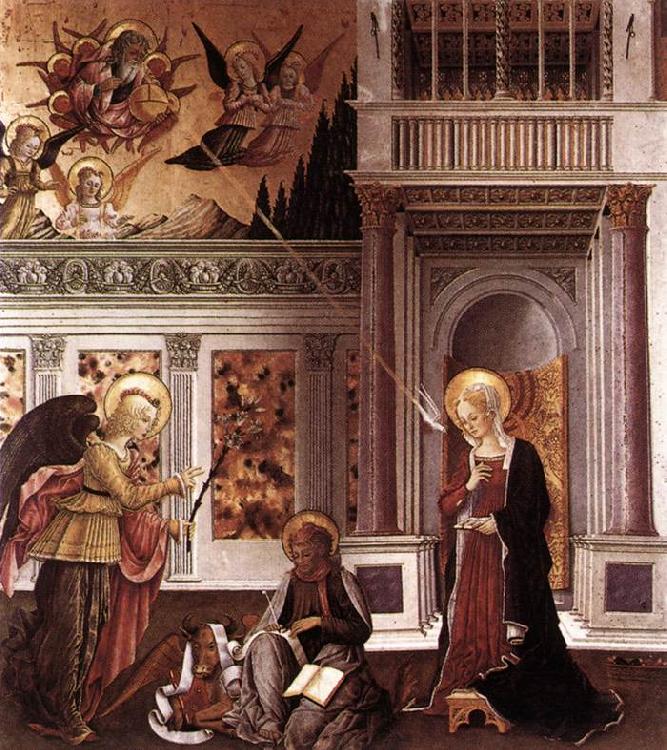 BONFIGLI, Benedetto Annunciation  ghku Sweden oil painting art